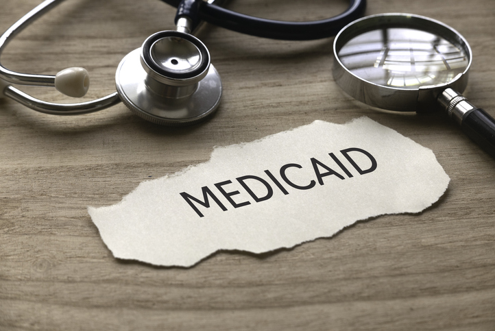 Medicaid written on a piece of paper